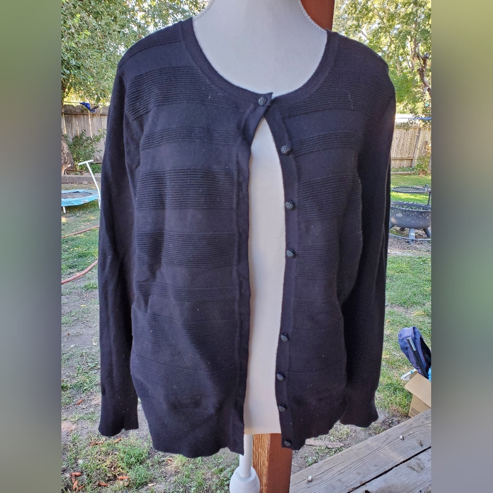 Charter Club Black Knit Sweater